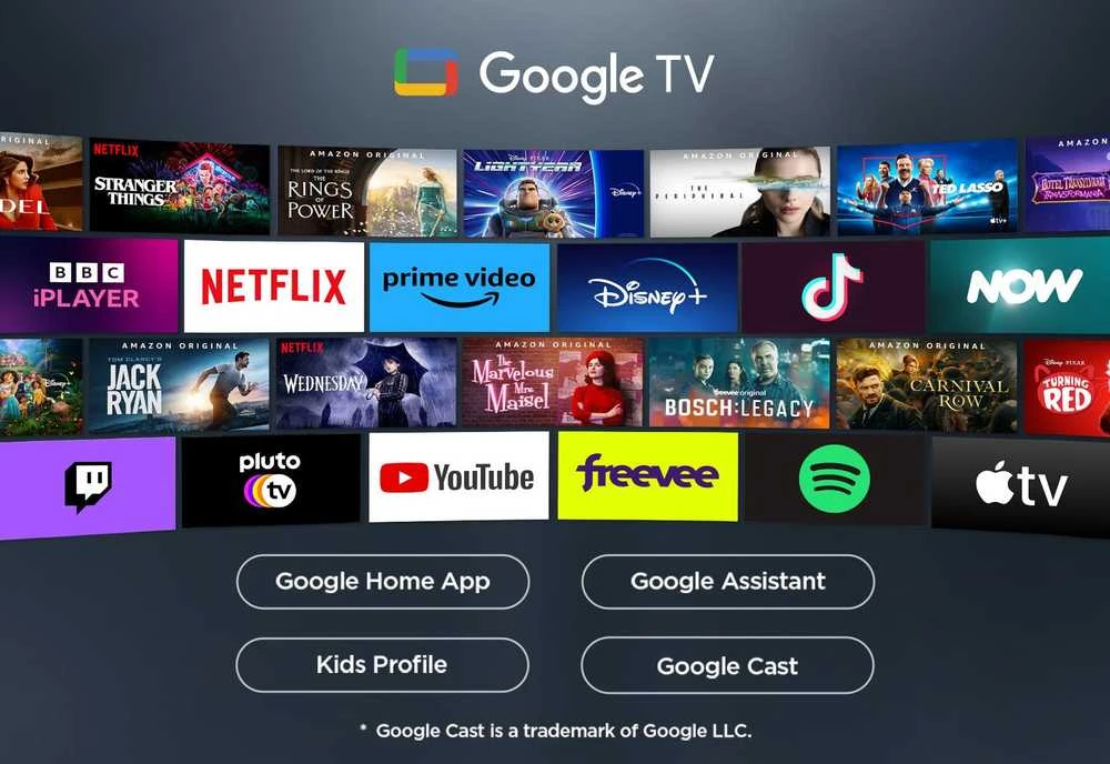 Televizorius TCL LED 4K TV | 50V6C | 50 | Smart TV | Google TV | UHD | Juodas