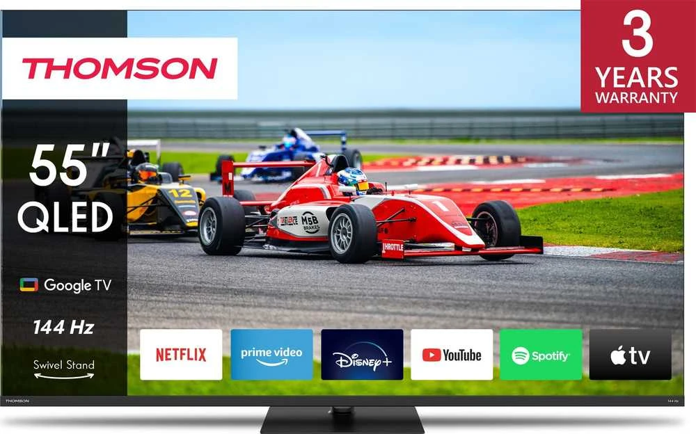 „THOMSON 55“ QLED PRO UHD išmanusis „GOOGLE“ televizorius