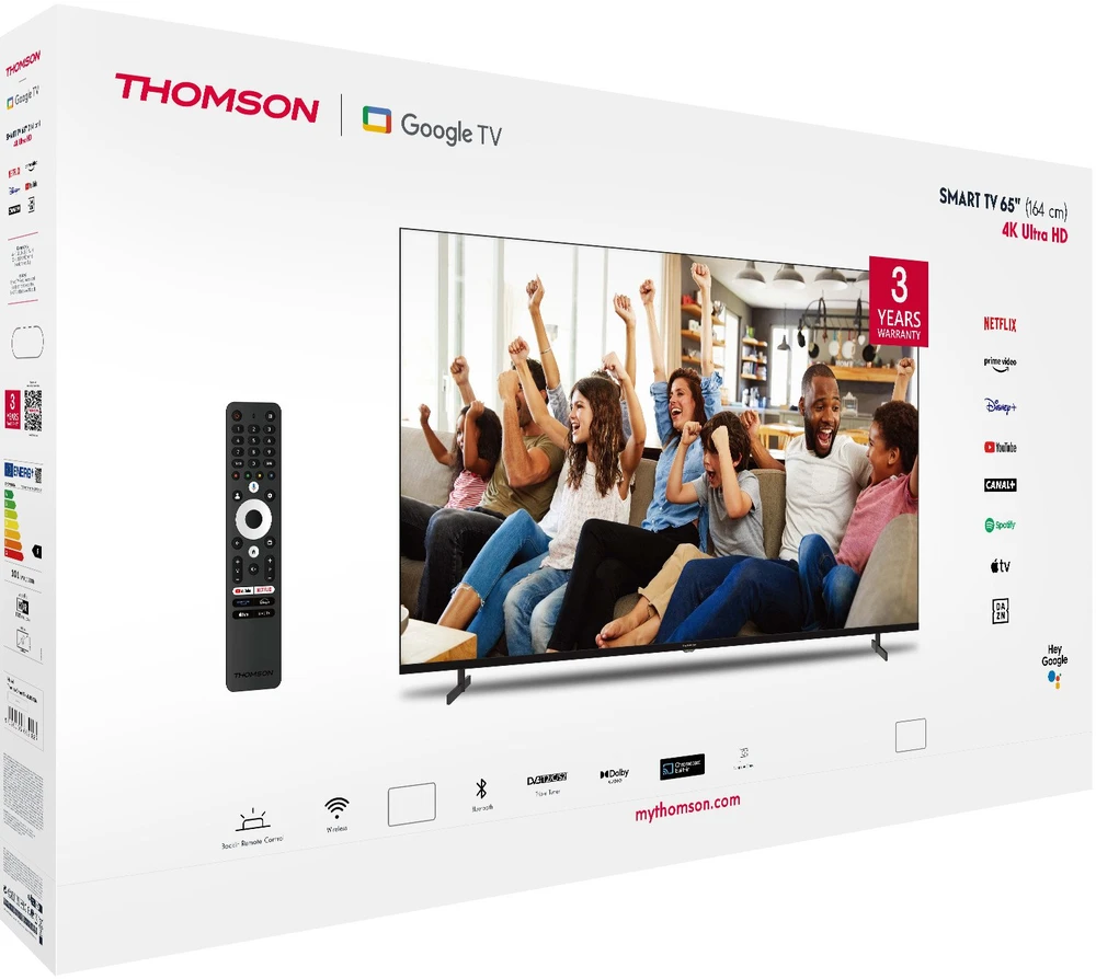 Televizorius THOMSON 65 „ 4K Ultra HD 3840 x 2160 pikselių Flat 16:9 LED 65UG4S14