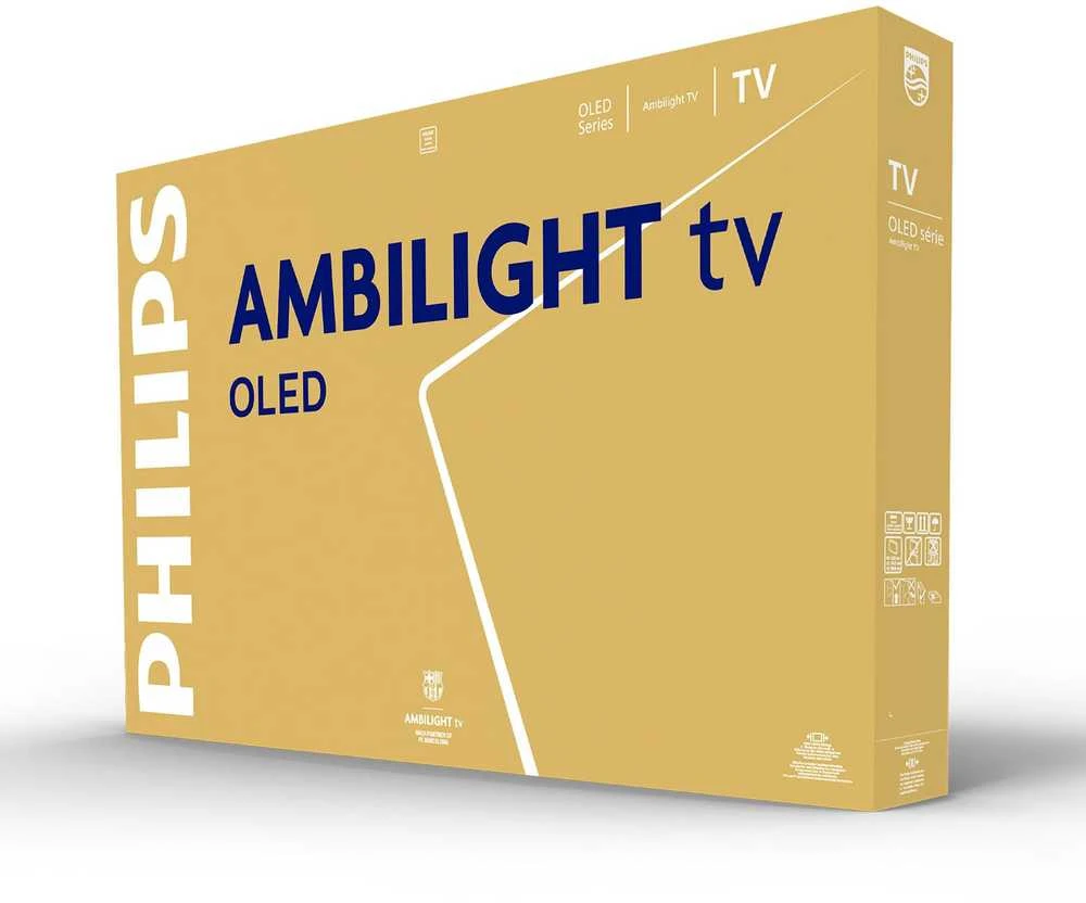 Televizorius Philips OLED 4K Ambilight TV | 55OLED770/12 | 55" | Smart TV | TITAN OS | UHD | Pilkas