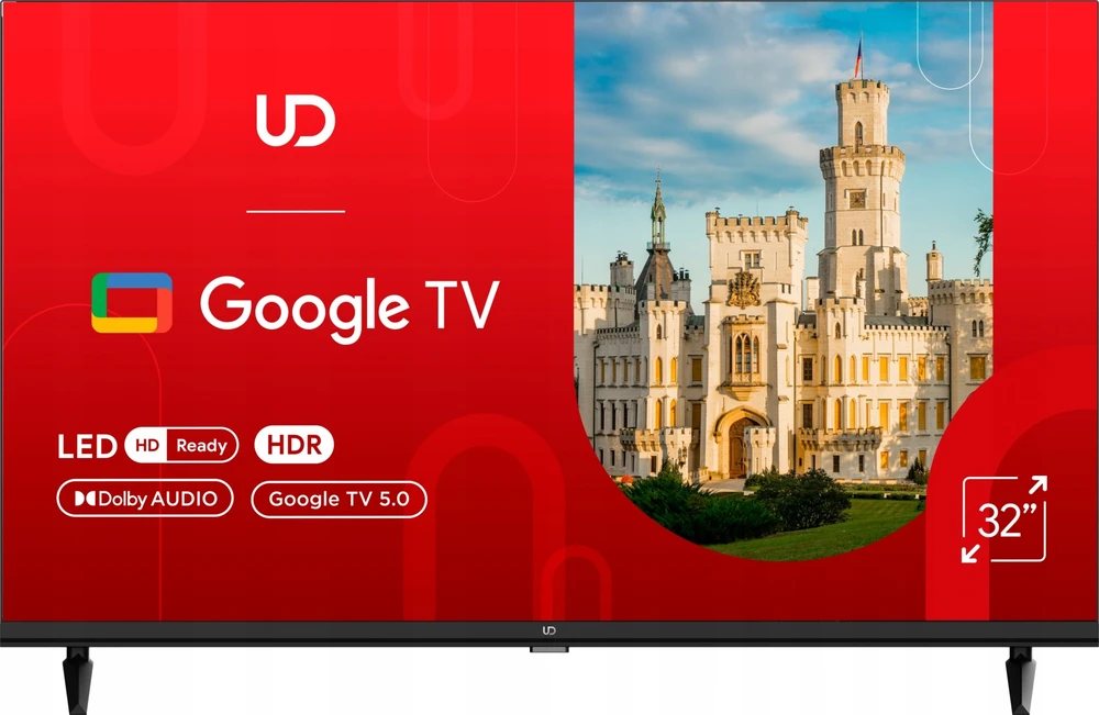 Televizorius UD 32GHC5210S 32" LED HD Ready GoogleTV 60Hz