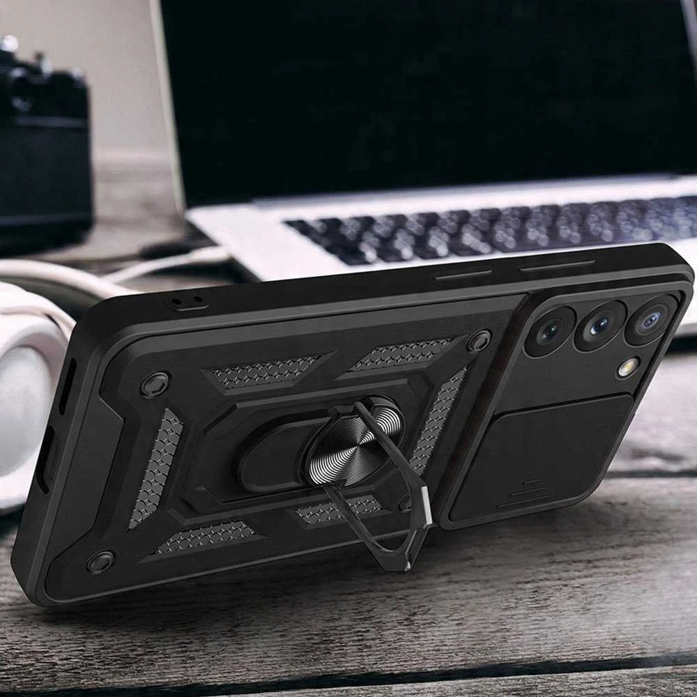 TFO Telforceone Defender Slide dėklas, skirtas Samsung Galaxy S23 juodas