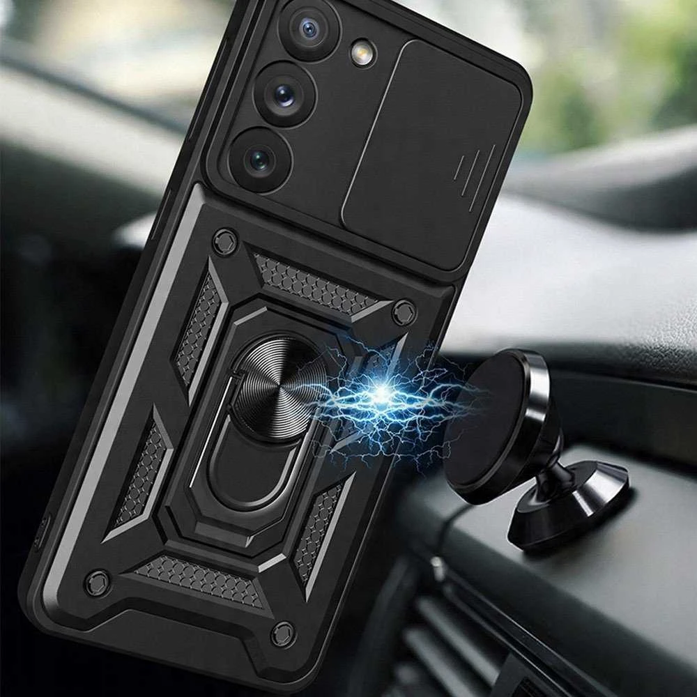 TFO Telforceone Defender Slide dėklas, skirtas Samsung Galaxy S23 juodas