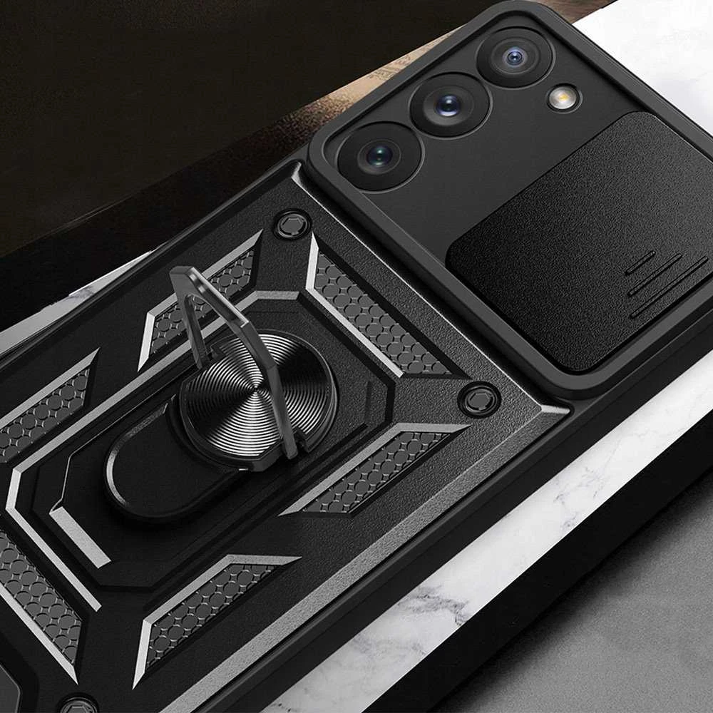 TFO Telforceone Defender Slide dėklas, skirtas Samsung Galaxy S23 juodas