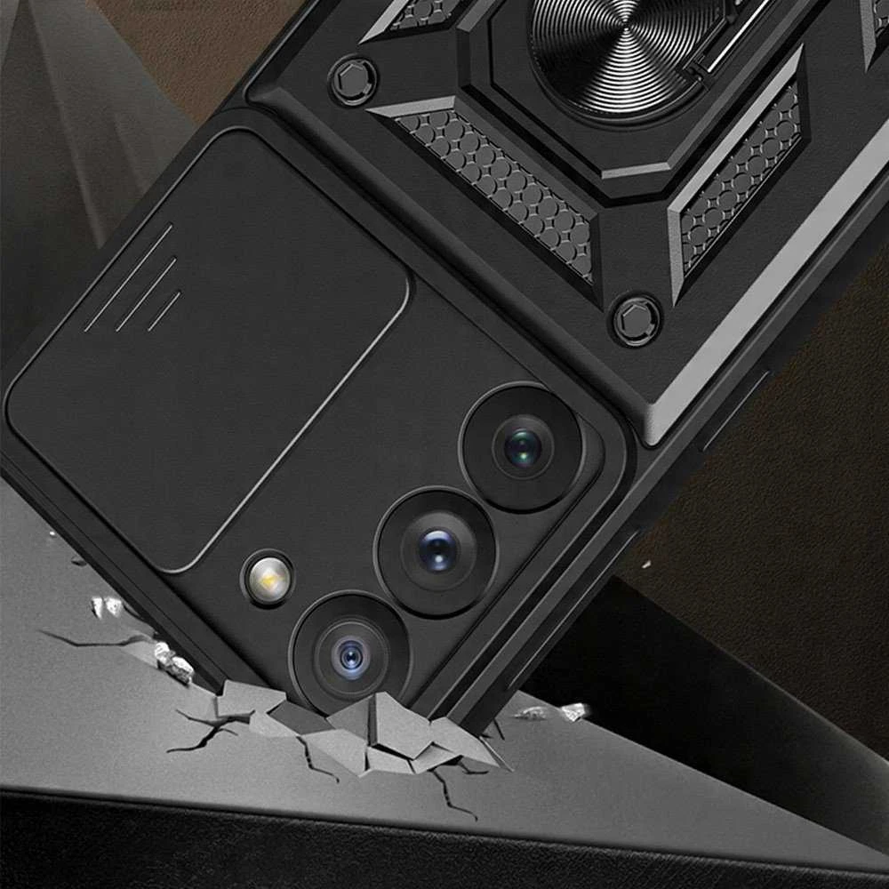 TFO Telforceone Defender Slide dėklas, skirtas Samsung Galaxy S23 juodas