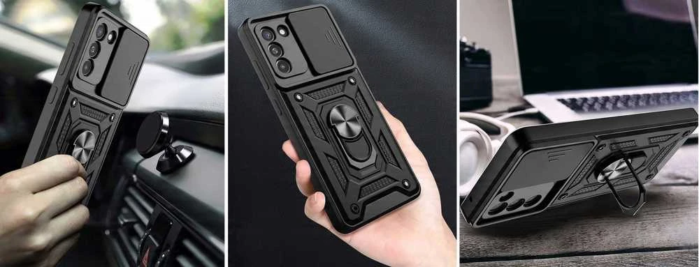TFO Telforceone Defender Slide dėklas, skirtas Samsung Galaxy S23 juodas