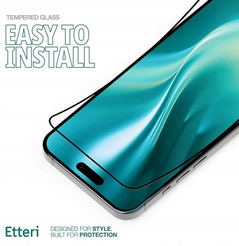 Etteri 9D grūdintas stiklas, skirtas Samsung Galaxy S25 FE / A57 5G