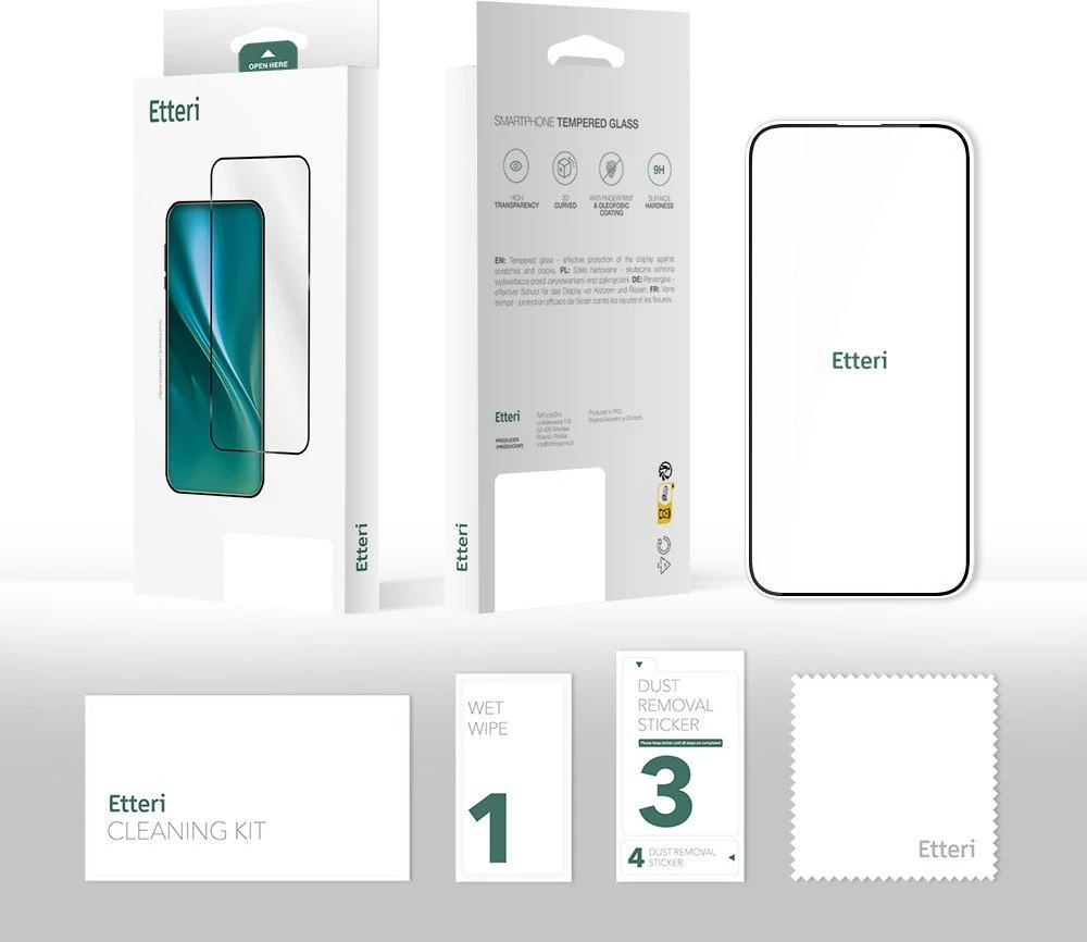 Etteri 9D grūdintas stiklas Samsung Galaxy S24 Plus