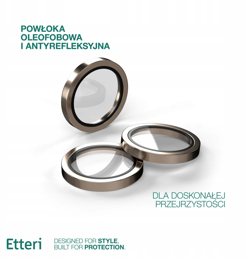 Telforceone Etteri fotoaparato objektyvo apsauga iPhone 16 Pro / 16 Pro Max desertui