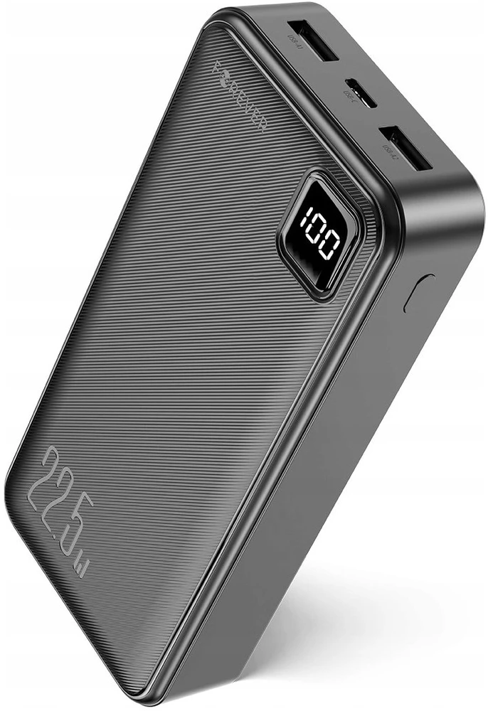 Forever išorinė baterija TB-300L PD QC 22,5W 20000 mAh juoda