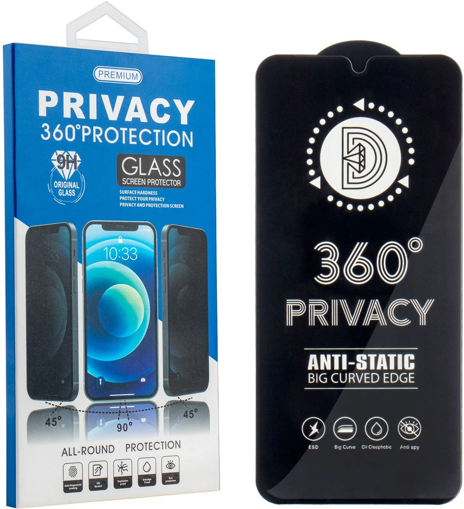 TFO „Telforceone“ grūdintas stiklas „Privacy 360“, skirtas „Samsung Galaxy S26 Plus“.