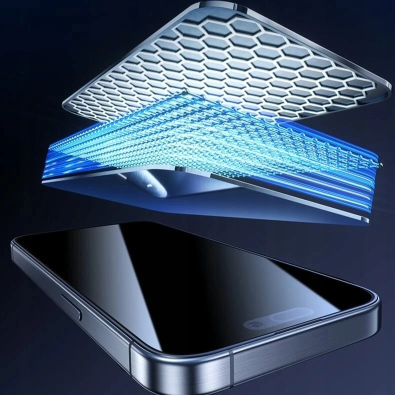 TFO Grūdinto stiklo metalinis rėmelis, skirtas "iPhone 16 Plus" 6,7 juodas rėmelis
