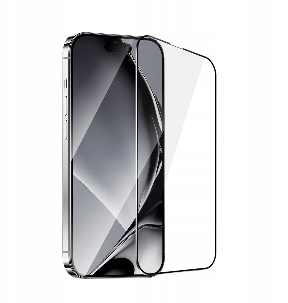 TFO Grūdinto stiklo metalinis rėmelis, skirtas "iPhone 16 Plus" 6,7 juodas rėmelis