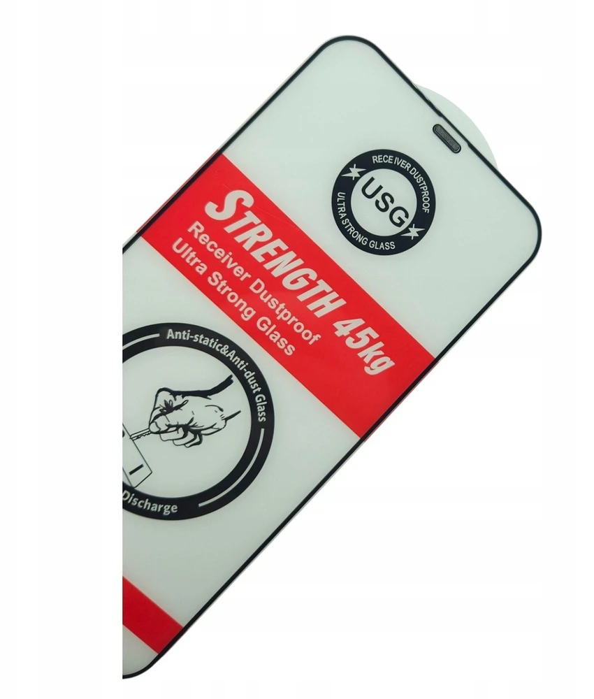 TFO „Telforceone“ grūdinto stiklo itin stiprus 45 kg grūdintas stiklas, skirtas „iPhone 13 / 13 Pro 6,1" / 14 6,1" / 16e / 17e“