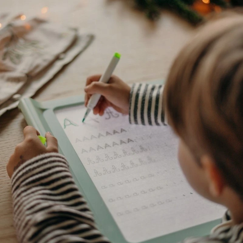 KIDYWOLF šviečianti dvipusė piešimo planšetė KIDYDRAW-PRO, žalia