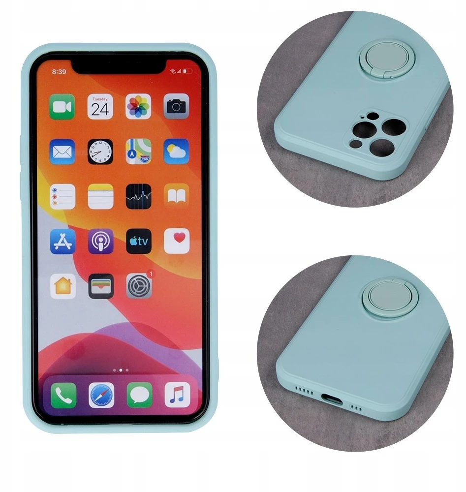 TFO „Finger Grip“ dėklas, skirtas Xiaomi Redmi Note 13 Pro 5G (global), šviesiai žalias