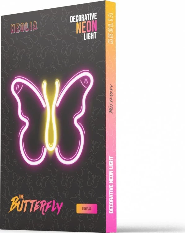 Neoninis LED šviestuvas BUTTERFLY rožinis NNE03 Neolia