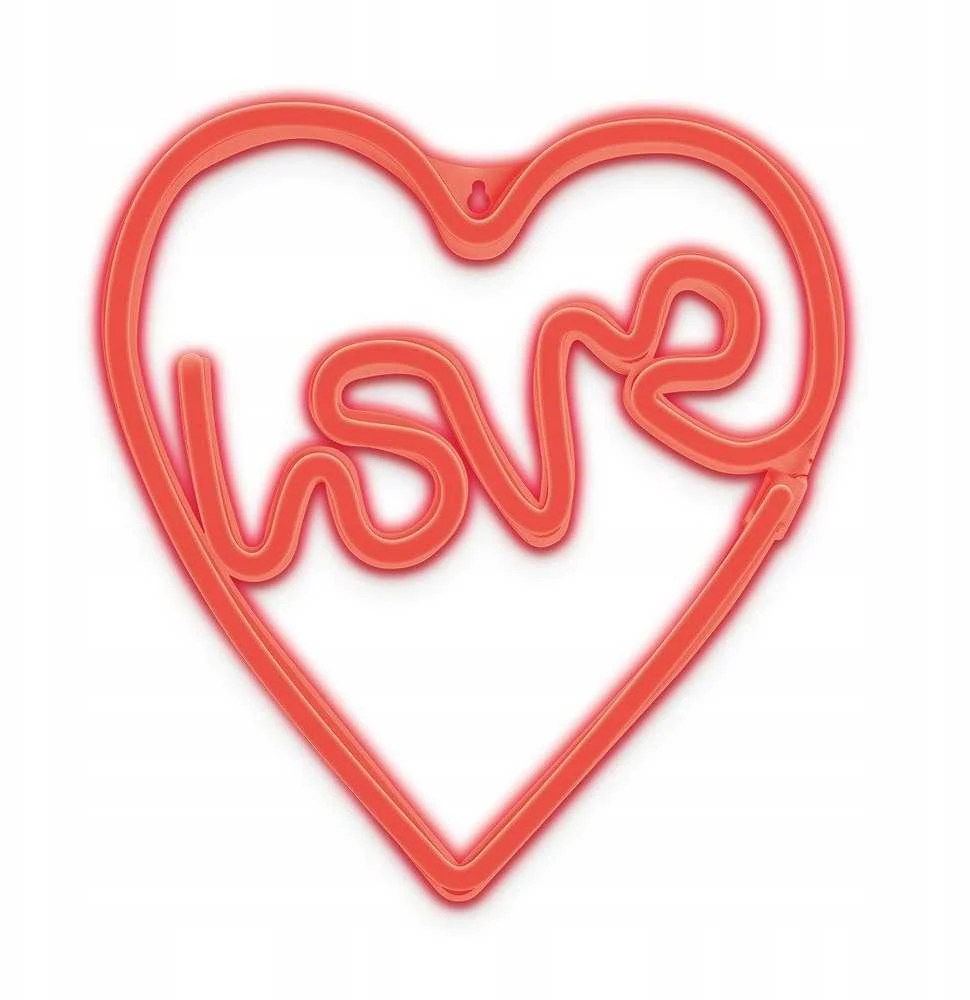 Neoninė LED RGB širdelės formos dekoracija LOVE IN HEART FLRN02 + RC Forever Light
