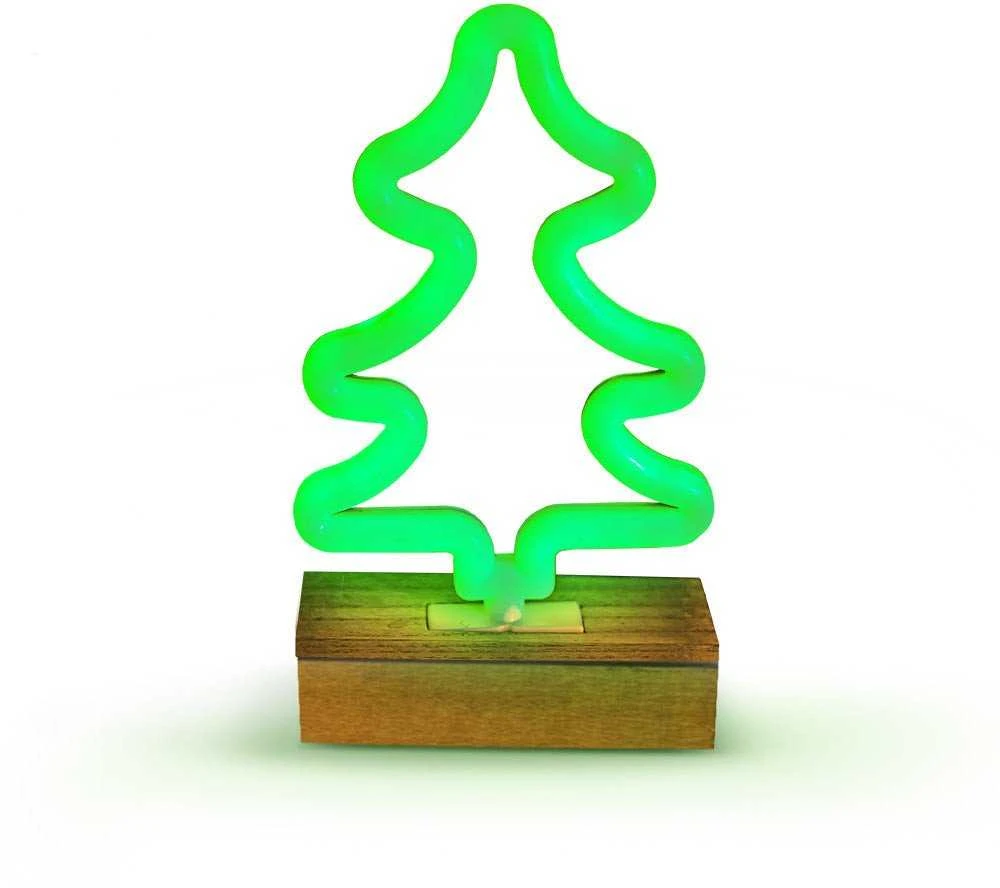TelForceone Neon Wood Stand LED Kalėdų Eglutė žalia FLNW03 Forever Light