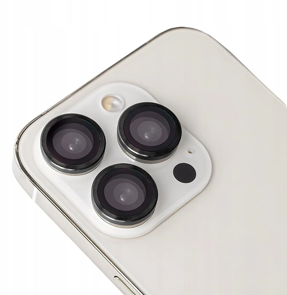 TFO Telforceone Akinių lęšių rinkinys, skirtas „iPhone 16 Pro Max 6,9“ su juodu rėmeliu (3 vnt.)