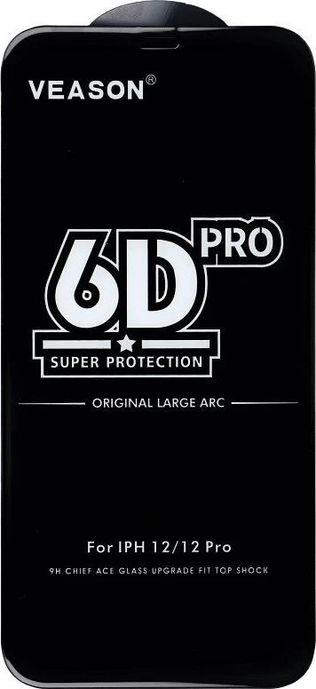 6D Veason Pro Glass - for Motorola G22 / E22s / E32 / E32s juodas