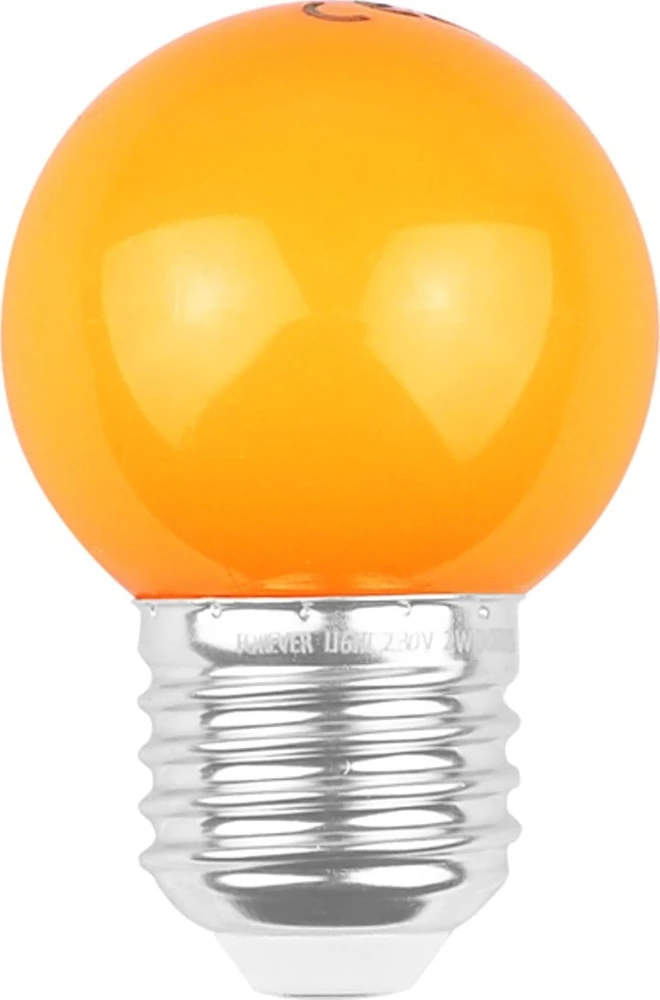 TelForceone LED lemputė E27 G45 2W 230v oranžinė 5vnt Forever Light