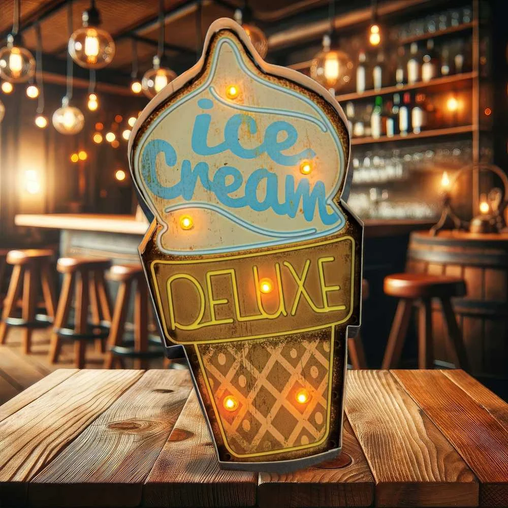 Sieninis šviestuvas TelForceone RETRO Metal Sign LED ledai"Forever" šviesiai