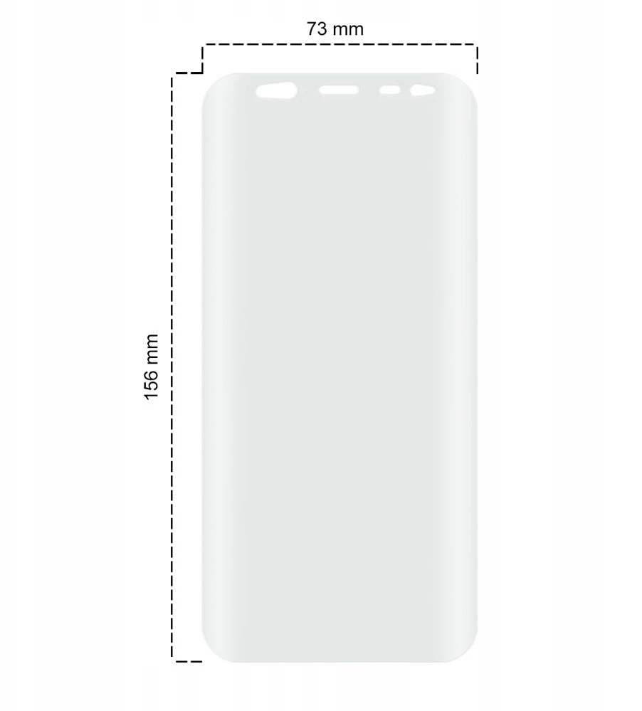 „Telone Folia“ ochronna „Samsung Galaxy S8 Plus“ lankstus TPU ekrano apsauginis dėklas TSGS8PFTSP