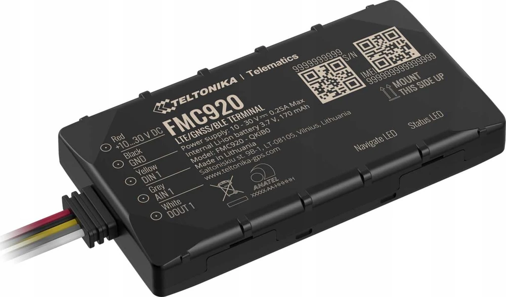 FMC920 4G TELTONIKA GPS SEKLYS, SIM kortelė: Nepridėti, Serveris : Nepridėti, PRO Serveris: Nepridėti