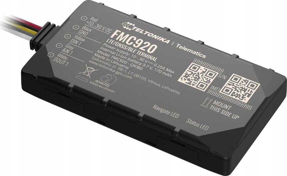 FMC920 4G TELTONIKA GPS SEKLYS, SIM kortelė: Nepridėti, Serveris : Nepridėti, PRO Serveris: Nepridėti