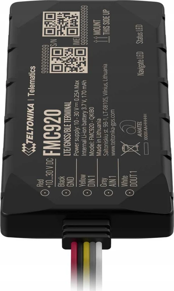 FMC920 4G TELTONIKA GPS SEKLYS, SIM kortelė: Nepridėti, Serveris : Nepridėti, PRO Serveris: Nepridėti