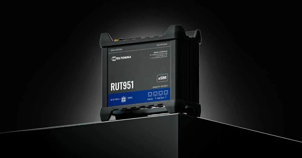 Maršrutizatorius PRIEIGOS TAŠKAS 4G LTE +ROUTER RUT951 Dual SIM 2.4 GHz 300 Mbps Teltonika