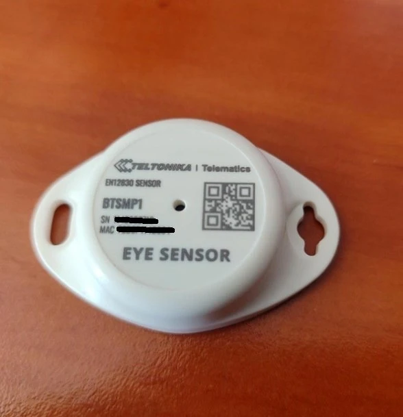 Teltonika TELEMATICS EYE SENSOR „Bluetooth“ temperatūros jutiklis su EN12830 sertifikatu, skirtas šaltos grandinės sprendimams
