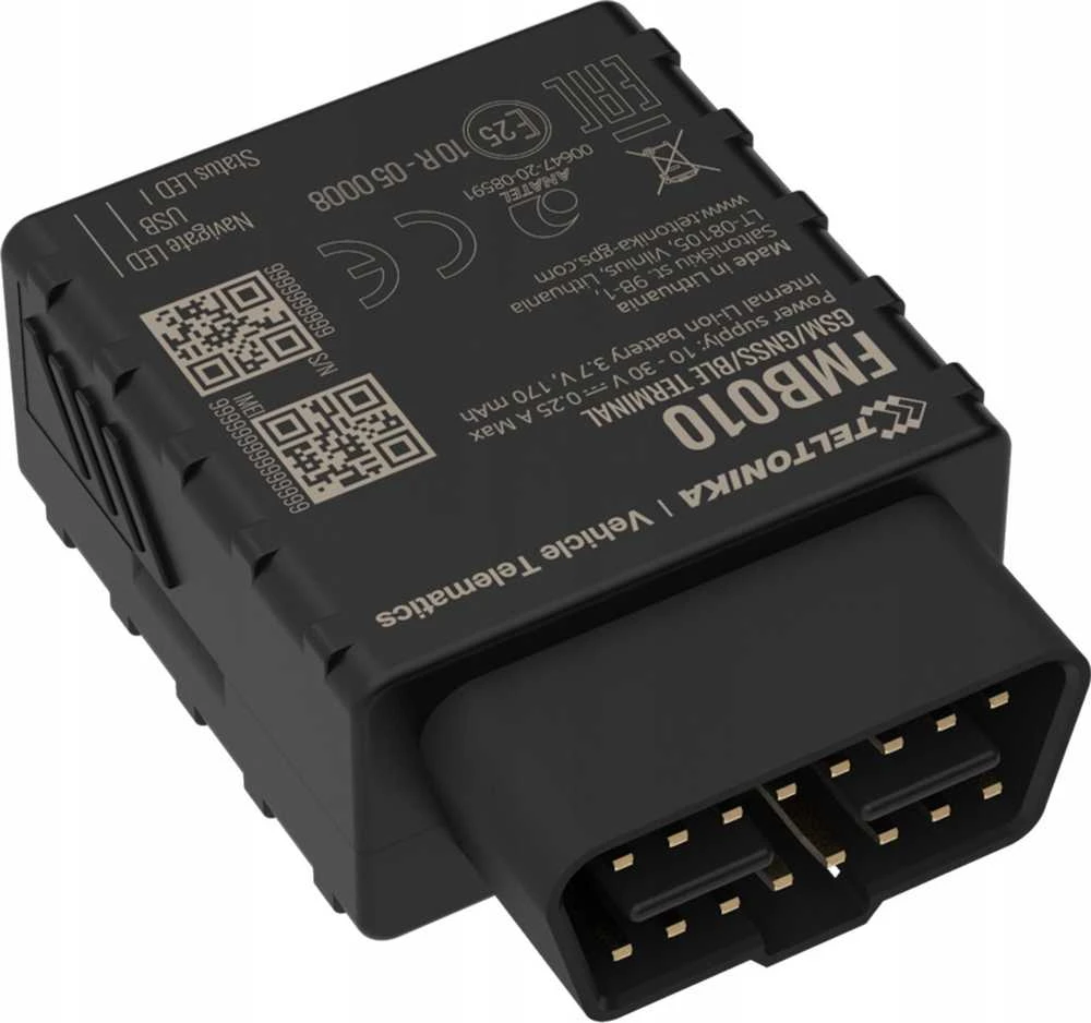 Teltonika FMB010 | GPS sekiklis | OBDII, „Plug and Play“, GNSS, GSM ir „Bluetooth“ jungtys