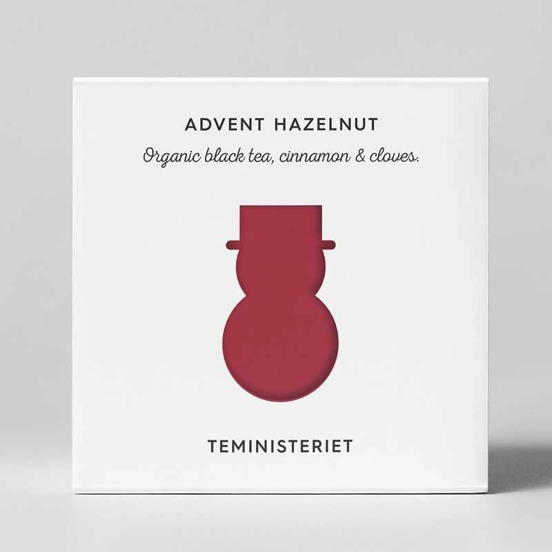 Teministeriet juodosios arbatos pakuotė su besmegenio iliustracija
