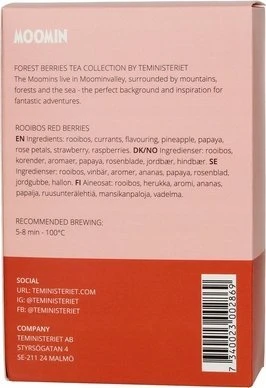 Teministeriet - Moomin Rooibos raudonos uogos - 20 arbatos pakelių