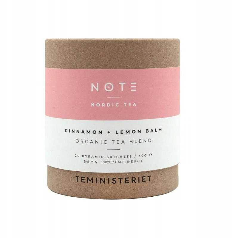 Teministeriet - NOTE Cinnamon Lemon Balm - BIO 20 Tea Bags