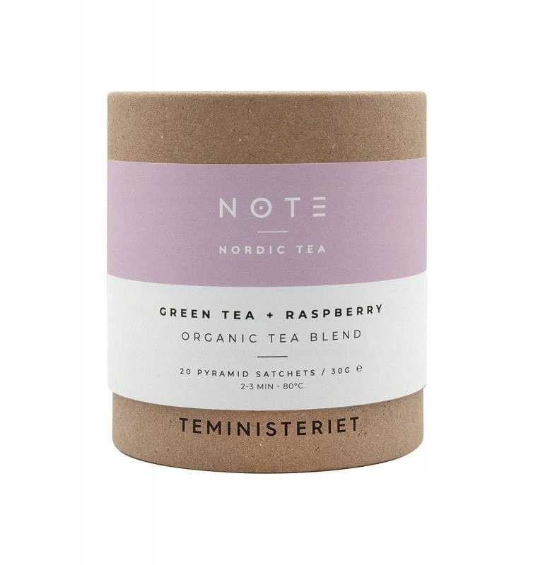Teministeriet - NOTE Žalias Tea Raspberry - BIO 20 Tea Bags