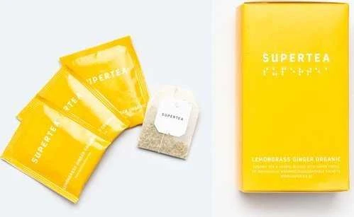 Supertea citrinžolių ir imbiero arbata su pakuotėmis
