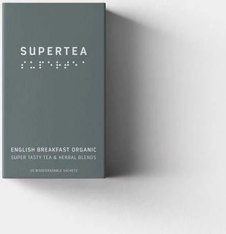Supertea English Breakfast pilka arbatos pakuotė