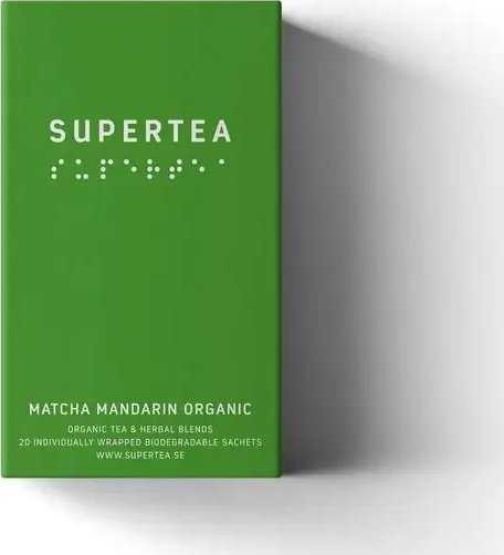 Teministeriet - Supertea Matcha Mandarin - BIO 20 arbatos maišeliai