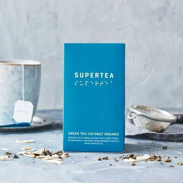 Teministeriet - Supertea Žalias Tea Coconut Organic - BIO 20 Tea Bags