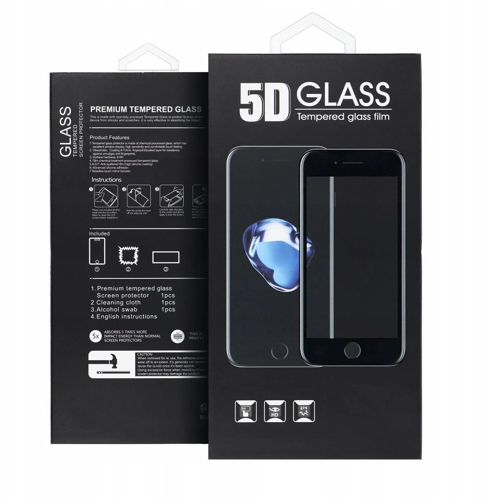 Oem Grūdintas stiklas 5D Full Glue do Xiaomi Redmi 15C 4G / 15C 5G Tempered Glass juoda