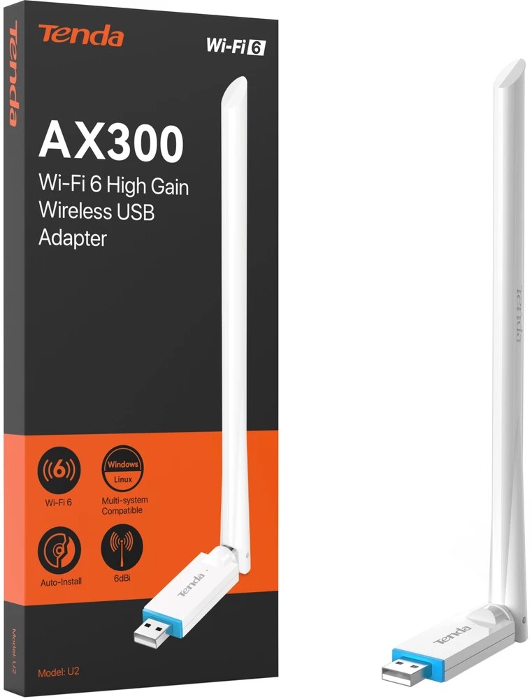 Tenda U2 network antena Panel antena USB 6 dBi