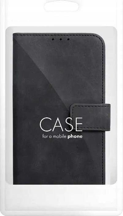 Oem TENDER Book Dėklas skirtas Xiaomi Redmi Note 14 5G / 4G (GLOBAL - 163,25mm x 76,55mm x 8,16mm) juodos spalvos