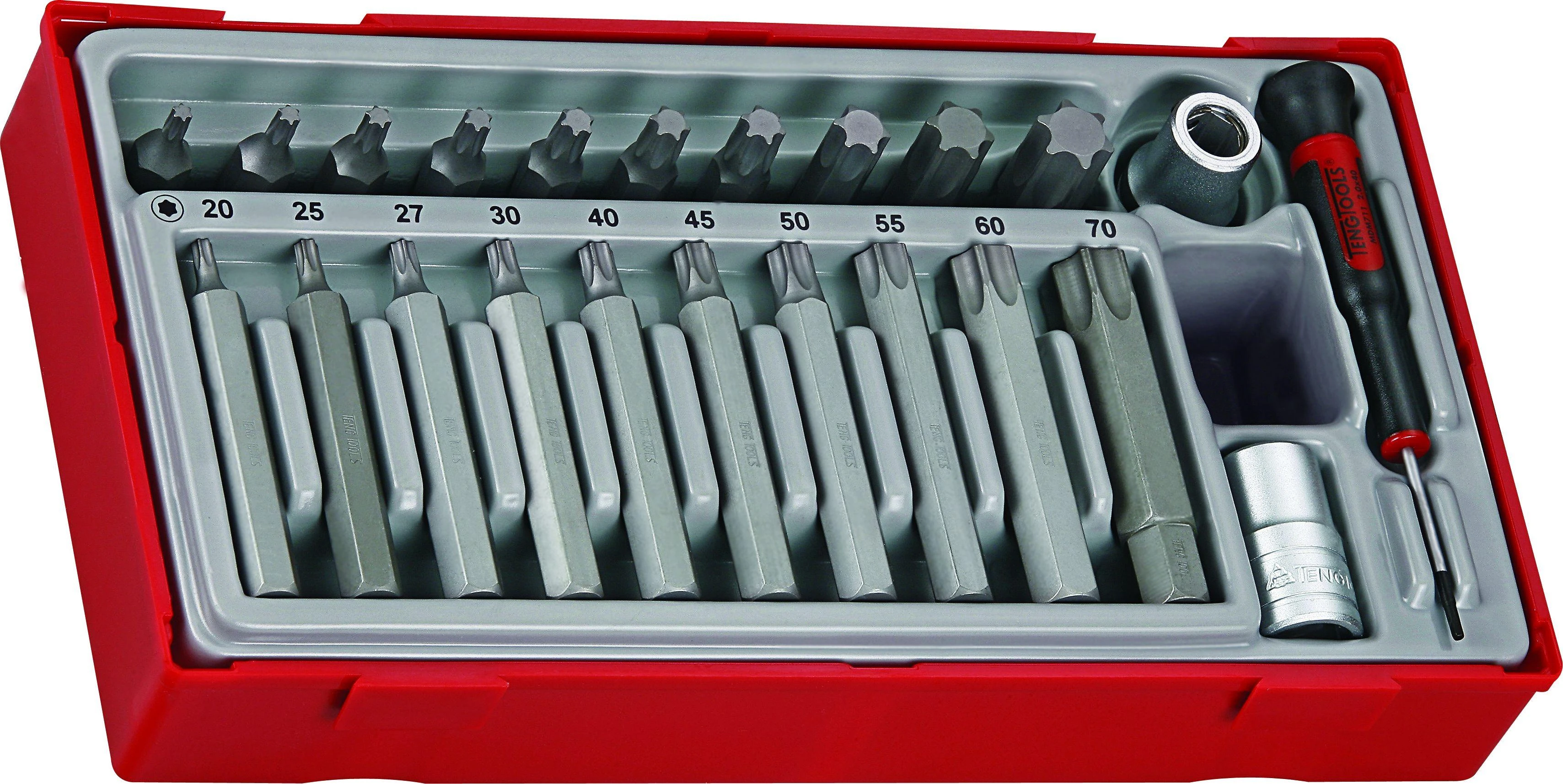 TengTools Sukimo antgalių rinkinys Teng Tools TTTX23; 23 vnt.