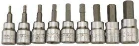 TengTools Galvučių su antgaliais rinkinys Teng Tools M3811; 3/8''; 8 vnt.