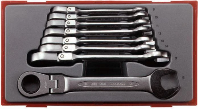 TengTools Terkšlinių veržliarakčių rinkinys Teng Tools TT6508RF; 8 vnt.