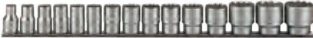 TengTools Galvučių komplektas Teng Tools M1215MM ; 15 vnt.; 1/2''; 10-32mm