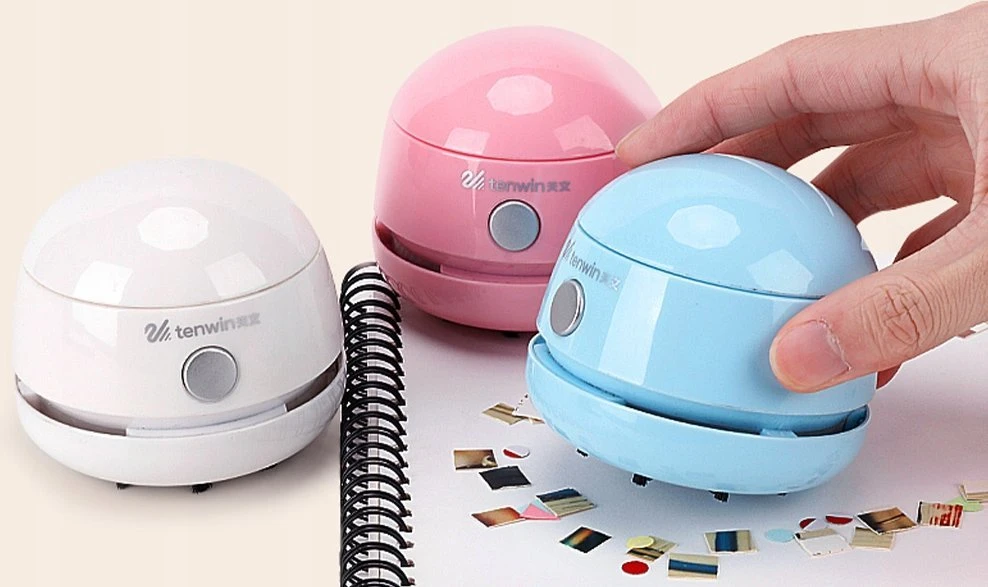 Įkraunamas mini dulkių siurblys darbalaukiui Tenwin 8052-2 micro USB (balta)
